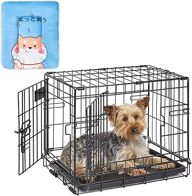 Tomvaes dog crate, pet cage, dog kennel, foldable kennel park, with double door, separation panel, removable tray and handle and medium and small puppy, cat, rabbit, interior and outdoor.. Discover unbeatable variety on DIAYTAR Nigeria — shop today, delivered this week.