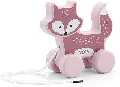 Polarbee wooden fox toy for children aged 18 months and more.. Thousands of items at your fingertips — DIAYTAR Nigeria makes it happen.