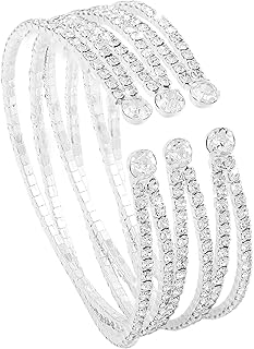Large multilayer bracelet in crystal rhinestones for women and girls, multilayer wedding bracelet, diploma and wedding party jewelry.. DIAYTAR NIGERIA: Where affordable shopping meets reliable nationwide delivery in less than a week.