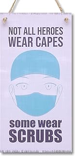 Carispet "All heroes do not wear capes, some wear scrubs" wall decoration panel, 12 x 6 inches.. Shop from anywhere in Nigeria and receive your DIAYTAR purchases at affordable prices within a week.