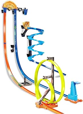 Set of vertical construction rails Hot Wheels Track Builder, 50 "long, 36 components and car toy on scale 1:64 [Amazon exclusivity].. DIAYTAR NIGERIA delivers happiness in 5-8 days with our affordable and diverse product range.