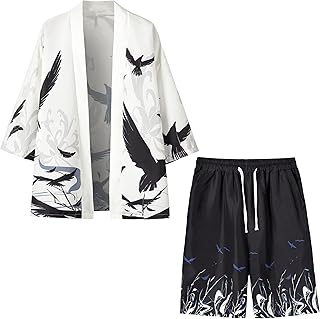 Ample Japanese Kimono coat with seven -rounds open on the front with Short for men.. DIAYTAR NIGERIA: Creating access to affordable products for every Nigerian with our swift delivery service.