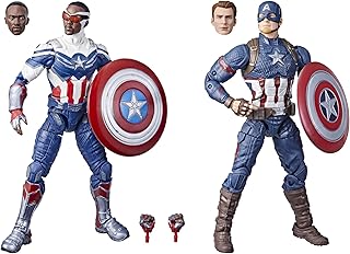 Hasbro Marvel Legends Captain America, set of 2 -piece MCU figurines Steve Rogers and Sam Wilson, 7 Accessories.. From essentials to electronics, DIAYTAR Nigeria ships your order in no time.
