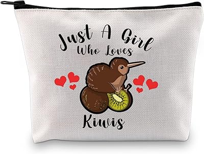 G2tup kiwi gift who loves kiwis makeup bag kiwi lover cosmetic bag kiwi bird gift bird lover gift zipper travel bag, loves kiwis white bag.. DIAYTAR NIGERIA delivers on our promise of variety, affordability, and prompt nationwide service.