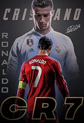 Hanging wall poster CR7 Cristiano Ronaldo - 12 x 16 inches (packaged).. DIAYTAR NIGERIA transforms online retail with our affordable platform and dependable shipping service.