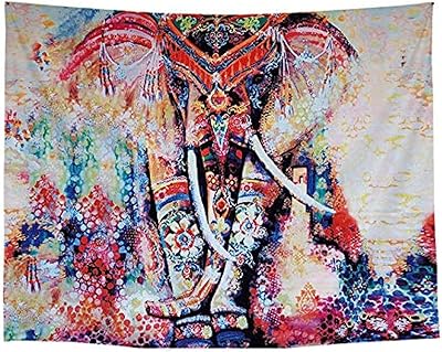 Colorred elephant printed wall, interior decoration, Bohemian hippie Indian tapestry for the house, dormitories, living room, bedroom.. Nigeria’s trusted store online — DIAYTAR Nigeria never disappoints.