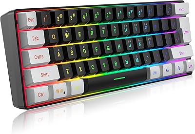 HXSJ wired game keyboard v700 RGB Stream 61 Keys for games/Black office (WB color).. Embrace a new era of online shopping with DIAYTAR NIGERIA's extensive range and budget-friendly prices.