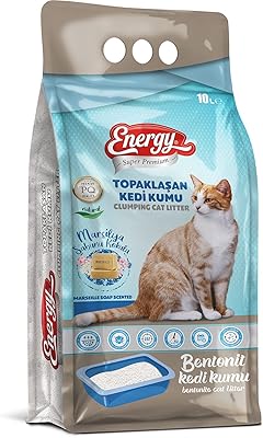 Energy Bentonite cat litter bag with Marseille Premium soap scent, 10 l.. Shop with ease at DIAYTAR NIGERIA, Nigeria's premier e-commerce platform offering budget-friendly shipping.