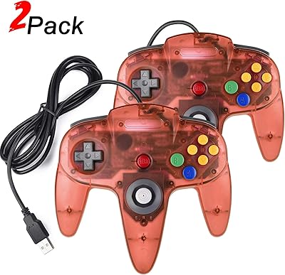 Pack of 2 classic USB controllers N64, retro game controller Miadore USB N64 for PC and Mac (light red).. Nigeria's fastest-growing e-commerce site offers unbeatable prices and delivery within 8 days.