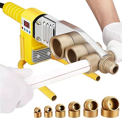 Plastic pipe welding machine, plastic pipe welding kit, with 20-32 mm/20-63 mm welding head, electric heating tool for PPR/PE pipes, adjustable 0-320 ° C, with iron box +.. DIAYTAR NIGERIA: Your trusted partner for affordable online shopping with reliable delivery timeframes.
