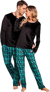 Akwar set with matching velvet pajamas for couples, Christmas pajamas for men and women, night clothes with long sleeves S-XXL, silver, silver.. Experience the future of online shopping with DIAYTAR NIGERIA's extensive product range and competitive pricing.