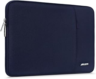 Cover for laptop in Polyester Waterproof Mosiso style with pocket, dark blue 14-15 inches.. DIAYTAR NIGERIA revolutionizes e-commerce with our affordable prices and dependable delivery timeframes.