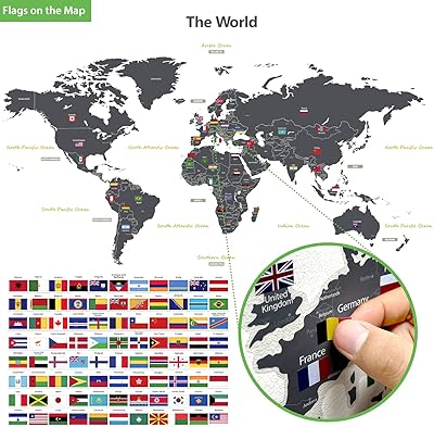 Decoall Wall stickers for children modern design of flag and world card in color.. Shop smarter with DIAYTAR Nigeria — from household essentials to electronics, we have everything you need. Plus, our delivery is fast, secure, and arrives between 5 and 8 days.
