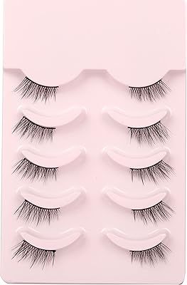 Himirell half-eyelash natural appearance aspect of cats false natural eyelashes look like a false short eyelash extension false laze false eyelashes pack of 5 pairs.. DIAYTAR NIGERIA: Your gateway to affordable products delivered reliably across Nigeria.