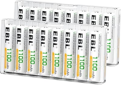 Rechargeable batteries EBL AAA (16 pieces) Ready to load a Ni-MH 1 100 mAh battery.. DIAYTAR NIGERIA: Where shopping meets satisfaction with affordable prices and reliable 5-8 day shipping.