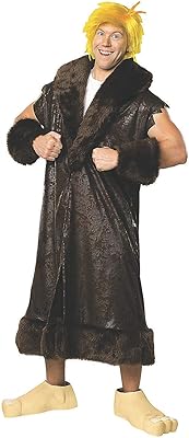Costume Barney Rubble Des Pierrafeu for Adults - Size XL | Polyester | Brown | 1 set.. DIAYTAR NIGERIA: Your trusted e-commerce partner with extensive product choices and affordable delivery.