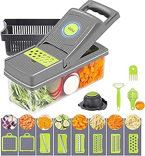 Slickers Pro Series Vegetable Slicer 14 in 1, vegetable slices, vegetable slices, egg slices with container.. DIAYTAR NIGERIA brings the marketplace to every Nigerian home with affordable prices and quick delivery.