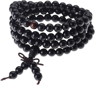 Unisex bracelet in natural wood pearls 108, mala top plaza 6mm and 8mm (8mm sandalwood dubao).. DIAYTAR NIGERIA: Where affordability and variety come together with nationwide 5-8 day delivery.