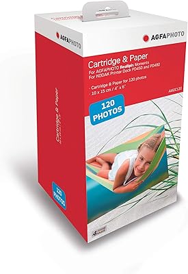AGFA photo paper cartridge 10 x 15 cm Photo format - AMOC - Compatible with Realipix Moments, Kodak PD450, PD480, PD450WIFI -12.. Discover the perfect shopping experience with DIAYTAR NIGERIA's vast selection and prompt delivery service.