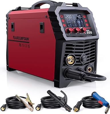 MIG ArcCaptain MIG welder, 200amp 6 in 1 MIG gas/MIG GAS FLOW FLOW/STICK/LIFT TIG/POINTS/POINTOOL with 110V/200V Multi-proclaimed aluminum welding machine with LED digital display, adjustment of the combustion return.. Say goodbye to long wait times — DIAYTAR Nigeria ships in just 5–8 days!