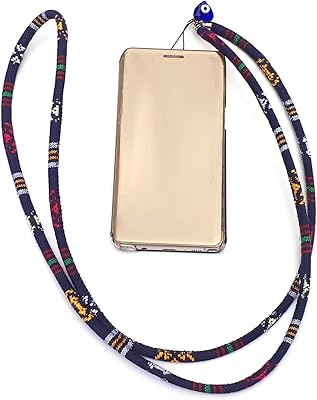 Mobile collar colors with pendant evil eye - EE3991rddbl, 126 cm, cotton.. Your shopping needs fulfilled through DIAYTAR NIGERIA's extensive selection and nationwide delivery.
