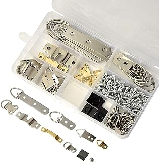 Set of suspension hooks for photos, 96 pieces, hooks for mirror in the shape of saws in the shape of D with screws.. DIAYTAR NIGERIA brings the joy of affordable shopping to your fingertips with delivery in less than 8 days.