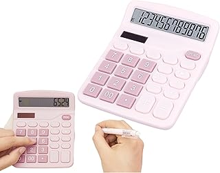 Sweet Seven desktop calculator with large buttons, double solar power/battery and large screen - perfect for the office, teachers and students (Rose).. Experience the joy of discovery with DIAYTAR NIGERIA's vast catalog and nationwide affordable delivery.
