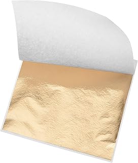 Mechaniccity gold leaf paper, champagne gold leaf paper 8.3 "x 7.9" for artistic decoration, sculpture, painting, package of 100.. Shop smart, shop DIAYTAR - Nigeria's most affordable e-commerce platform with nationwide delivery.