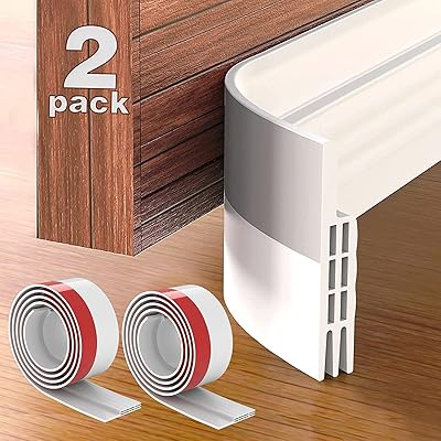 [Improved] Changlian Lot of 2 self-adhesive door sausages, lower meal rack in sound, windbreak and anti-insects, 2 "L x 39" L (white).. Shop with ease at DIAYTAR NIGERIA and enjoy our extensive product range delivered at affordable rates.
