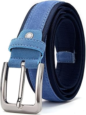 Braided suede leather belt for gentry men with blue ardillon loop, luxury oxford belt.. DIAYTAR NIGERIA revolutionizes online shopping with competitive prices and reliable 5-8 day delivery.