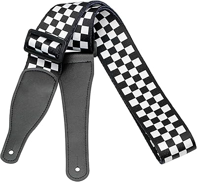 Embroidered guitar straps, adjustable guitar straps, cotton strap for bass, electric guitar and acoustic (length 104-170 cm, width 5 cm).. DIAYTAR NIGERIA provides endless shopping possibilities with affordable prices and prompt delivery service.