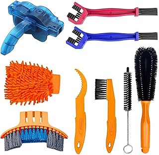 Bike cleaning tool set - Bike chain cleaning brush tool kit, suitable for cleaning chain/crank/tire chain and dirt, set of 9 rooms.. DIAYTAR NIGERIA delivers more than products - we deliver affordable solutions within the week.