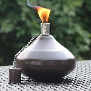 Seraphic metal torches for the outside - Large Table Torner with a lemongrass of 30 oz, bronze.. Unlock endless possibilities with DIAYTAR NIGERIA's affordable marketplace and reliable delivery service.