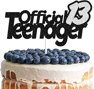 13 officials of official birthday cake for adolescents, black and silver, sequins, 13th anniversary party decoration supplies for adolescents.. DIAYTAR NIGERIA: Where affordable online shopping meets reliable delivery across Nigeria.