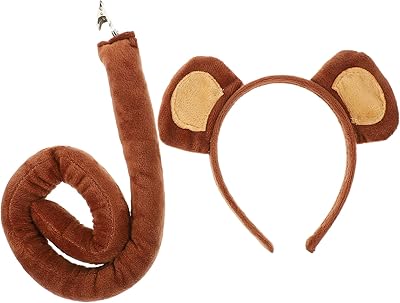 Fomiyes Kit Bang and disguise monkey Ears, Soft ears banner for Halloween, animal cosplay accessories, party supplies.. From phone accessories to home decor — DIAYTAR Nigeria ships it fast.