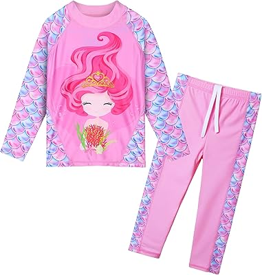 Two -room swimsuit for girls aged 3 to 12, long sleeves, floral print upf 50+.. Home to endless choices and pocket-friendly prices — DIAYTAR Nigeria.