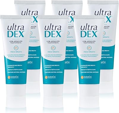 Ultra dex toothpaste with low abrasion, treatment for badly proven bad breath 12