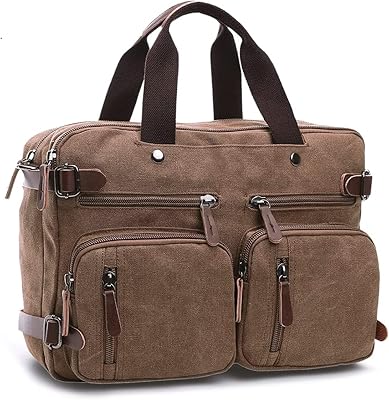 Backpack for laptop 15.6 and 16 inches, convertible shoulder bag for men and women, multifunction, handbag for laptop for work and travel, brown.. Your new favorite way to shop online — DIAYTAR Nigeria.
