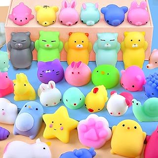 Mini spongy animal toys yue mochi kawaii, 24 pieces.. DIAYTAR NIGERIA delivers affordability and convenience to your doorstep within 8 days of purchase.