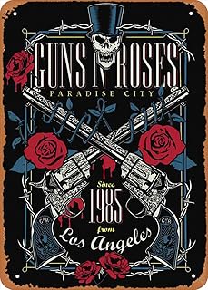 Metal poster Wanfst Guns N Roses Guns n Roses, Vintage Artistic Wall Decoration 12x8 inch.. Shop for everything you need at DIAYTAR NIGERIA, with budget-friendly prices and quick delivery.