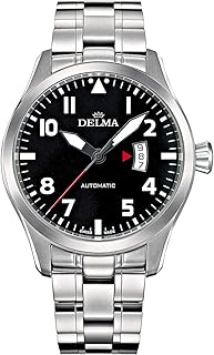 Delma analog automatic watch for men with stainless steel bracelet 41702.570.6.038, silver, silver, bracelet.. Experience the ultimate in shopping convenience with DIAYTAR NIGERIA's vast catalog and 5-8 day delivery.