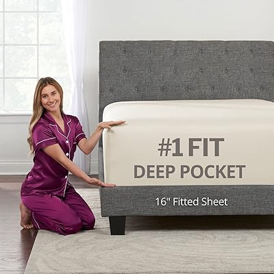 Drap -housse Queen Size only - true [16 "] very deep queen size - perfect sheet for mattresses of 14" at 18 "deep - Best sheet with deep adjusted - ivory (broken white).. Order now, relax later — DIAYTAR Nigeria ships in 5 to 8 days.