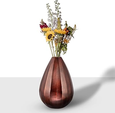 Kenton Crafts Metal table vase for interior decoration, artificial flowers and flowers, living room decoration, bedroom decoration, decorative mud, 4.5 feet x 6.5 ".. Enjoy the simplicity of shopping with DIAYTAR NIGERIA, offering vast choices delivered in just 5-8 days.