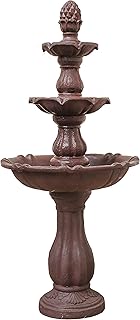 Fontaine Fresh waterfall at 3 XBRAND levels - Outdoor garden, patio, wooded garden, porch decoration, 54 ", brown.. Shop smarter with DIAYTAR NIGERIA's comprehensive catalog and budget-friendly 5-8 day delivery.