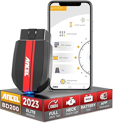 Ancel BD200 Elite Bluetooth 5.0 Scanner OBD2 Exclusive application with battery test.. Why shop anywhere else? DIAYTAR Nigeria has it all, at prices you’ll love.