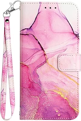 Protective cover mayagon marble design for iPhone 11 pro, PU leather carriers with strap and magnetic flap for women, pink.. Looking for a deal? DIAYTAR Nigeria has thousands waiting for you.