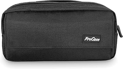Procase pencil bag, large capacity pencil bag, storage bag for university school supplies, stationery office organizer with zipper for students, adolescent, girl, boy, adult.. DIAYTAR NIGERIA: Your one-stop e-commerce destination with affordable prices and nationwide delivery in 5-8 days.
