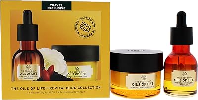 Oils of Life skin care kit of the body shop, 1 oz, intensely renewed face oil, 1.7 oz. Intensely renewed, unisex face cream.. Your shopping dreams realized through DIAYTAR NIGERIA's affordable platform with reliable delivery times.