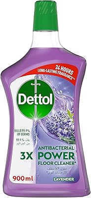 Antibacterial cleaner for Dettol Power floors, lavender perfume, 900 ml.. Great deals and fast delivery — the DIAYTAR Nigeria guarantee.