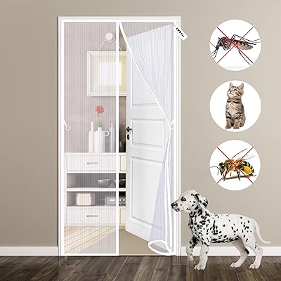 Magnetic mosquito net 125 x 250 cm easy to install without drilling, hand -free mesh partition, prevents insects from entering, fresh air in animals and white children.. Get what you need, when you need it — DIAYTAR Nigeria delivers fast.